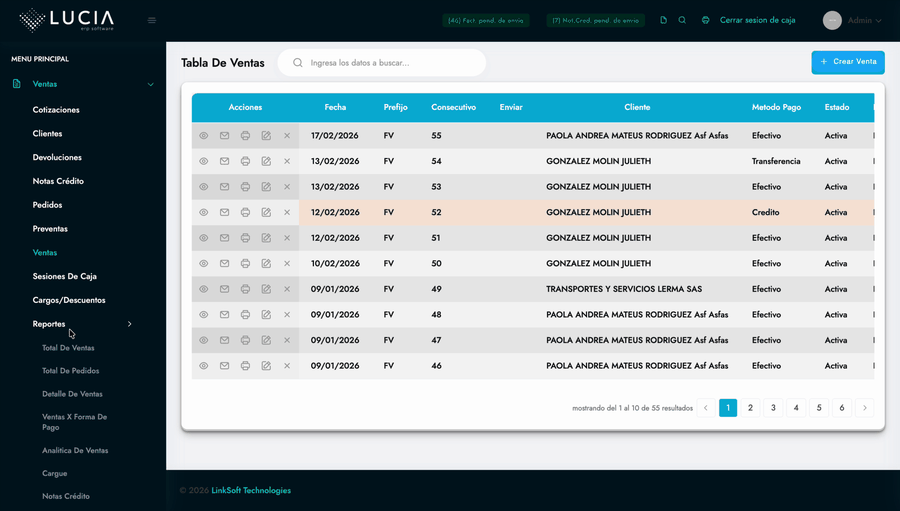 Ver Detalles de una Factura