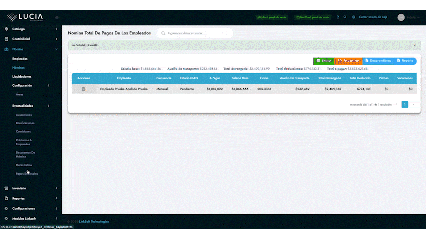 Configuración de Novedades